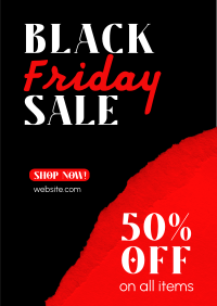 Black Friday Flash Sale Poster Design