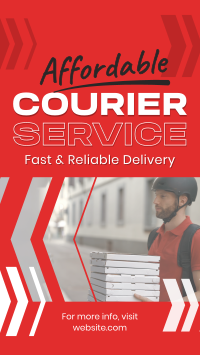 Courier Shipping Service Facebook Story Design