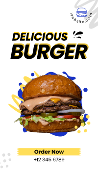 Delicious Burger Instagram story Image Preview