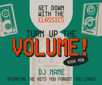 Retro DJ Music Facebook post Image Preview