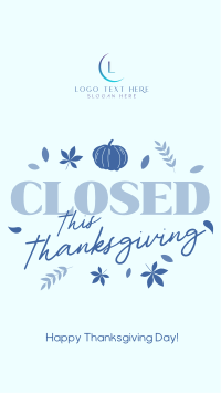 Closed for Thanksgiving Instagram Reel Preview