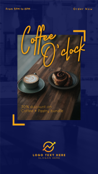 Coffee O'Clock Facebook Story Design