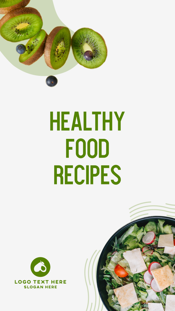 Vegan Recipes Instagram Story Design Image Preview