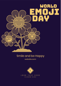 Sunflower Emoji Flyer Image Preview