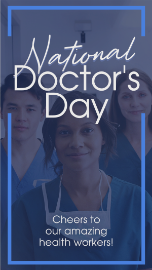 Celebrate National Doctors Day Facebook story Image Preview