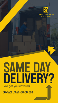 Reliable Delivery Courier Instagram Reel Design