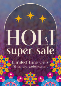 Holi Sale Patterns Poster Design