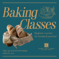 Beginner Baking Class Instagram Post Preview