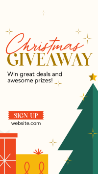 Christmas Holiday Giveaway Instagram Story Design