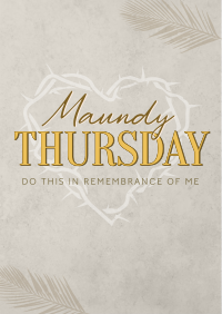 Minimalist Maundy Thursday Flyer Image Preview