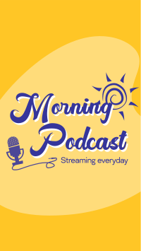 Good Morning Podcast Instagram Reel Design