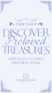 Rustic Thrift Shop TikTok Video Image Preview