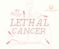 Lethal Lung Cancer Facebook Post Design