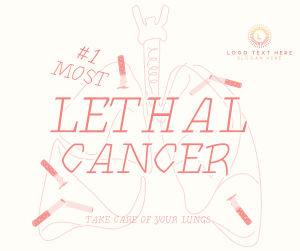 Lethal Lung Cancer Facebook post Image Preview