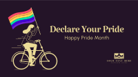 Declare Your Pride Zoom Background Design