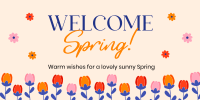 Welcome Spring Greeting Twitter post Image Preview
