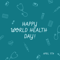 World Health Day Icons Linkedin Post Image Preview