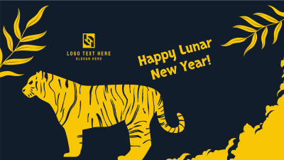 Lunar Tiger Greeting Facebook event cover Image Preview