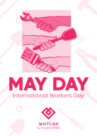 Hand in Hand on May Day Flyer Image Preview