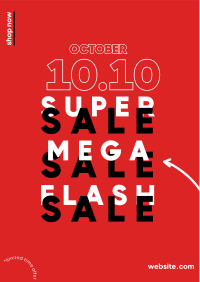 10.10 Flash Sale Flyer Design