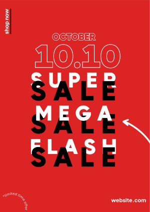 10.10 Flash Sale Flyer Image Preview