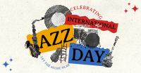 Retro Jazz Day Facebook Ad Design