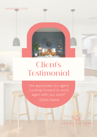 Clean Real Estate Testimonial Flyer Preview