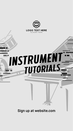 Music Instruments Tutorial Facebook story Image Preview