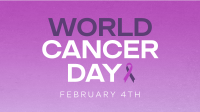 Minimalist World Cancer Day Video Preview