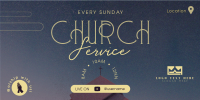 Worship with us Twitter Post Design
