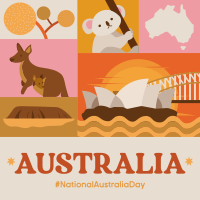 Modern Australia Day  Instagram Post Design