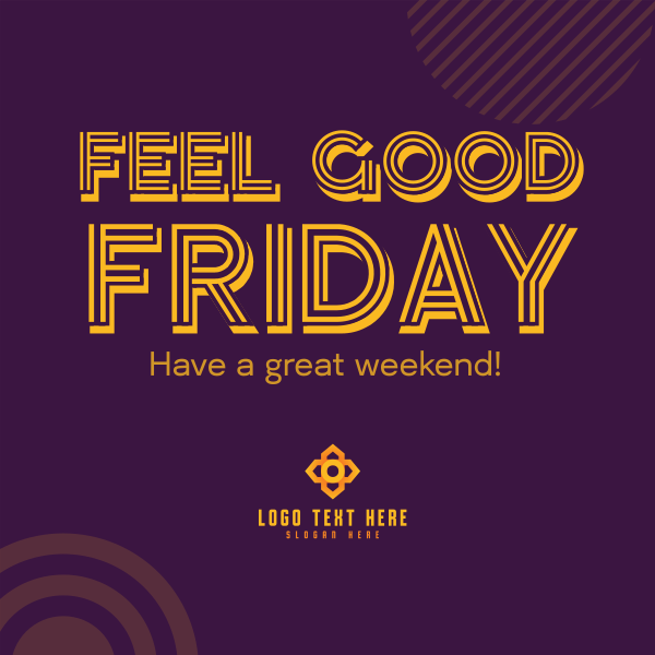 Feel Good Friday Instagram Post Design