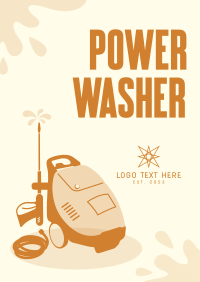 Power Washer Rental Flyer Design