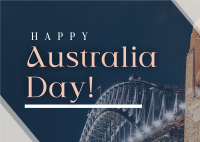 Australian Day Together Postcard Image Preview
