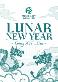 Oriental Lunar New Year Poster Image Preview