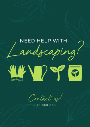 Minimalist Landscaping Flyer Image Preview