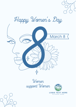 Women's Day Support Poster Image Preview