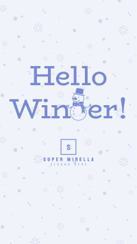 Hello Winter Facebook Story Image Preview