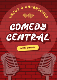 Comedy Central Podcast Poster Design