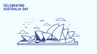 Happy Australia Day Zoom Background Design