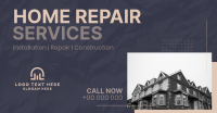 Minimal  Home Repair Service Offer Facebook Ad Design