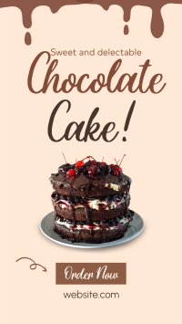 Black Forest Cake Facebook Story Design
