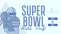 Super Bowl Night Live Facebook Event Cover Design