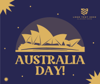 Let's Celebrate Australia Day Facebook Post Design