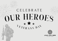 Celebrate Our Heroes Postcard Design