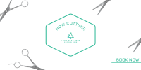 Haircut Scissors Twitter Post Design