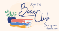 Book Lovers Club Facebook Ad Design