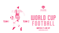 World Cup Football Player Facebook Event Cover Design