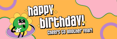 Happy Birthday Greeting Twitter header (cover) Image Preview