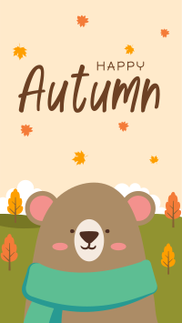 Bear in Autumn Facebook story Image Preview